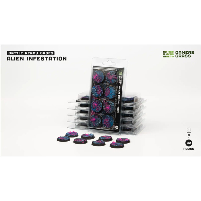 ALIEN INFESTATION BASES - ROUND 32MM ALIEN INFESTATION BASES - ROUND 32MM