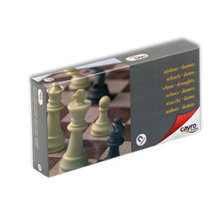 CAYRO MAGNETIC CHESS AND DRAUGHTS MEDIUM