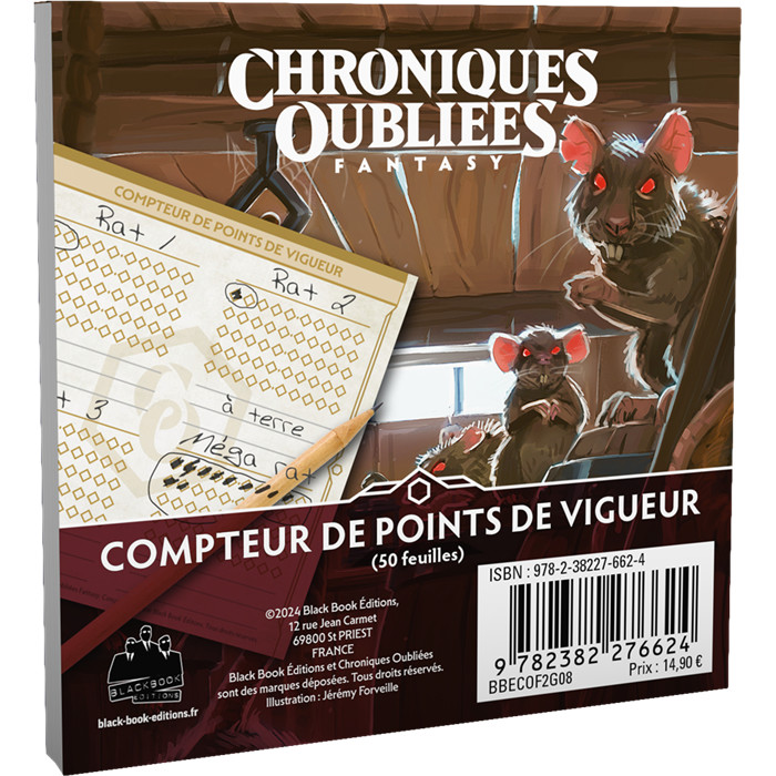 CHRONIQUES OUBLIÉES FANTASY 2 - COMPTEUR DE POINTS DE VIGUEUR CHRONIQUES OUBLIÉES FANTASY 2 - COMPTEUR DE POINTS DE VIGUEUR