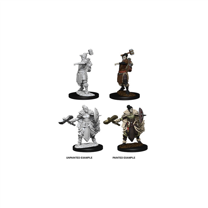 D&D MINIATURES: FEMALE HALF ORC BARBARIAN D&D MINIATURES: FEMALE HALF ORC BARBARIAN