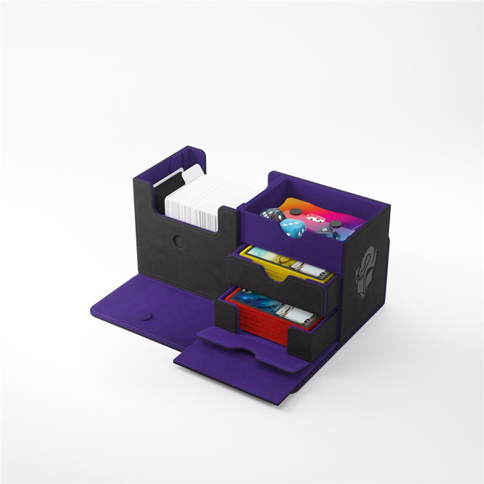 DECK BOX - GAMEGENIC - BLACK/PURPLE -THE ACADEMIC 133+ XL DECK BOX - GAMEGENIC - BLACK/PURPLE -THE ACADEMIC 133+ XL