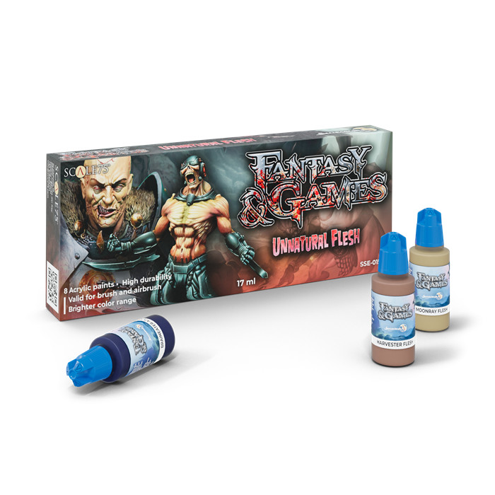 FANTASY & GAMES : UNNATURAL FLESH PAINT SET FANTASY & GAMES : UNNATURAL FLESH PAINT SET