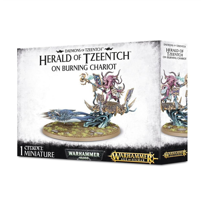 FATESKIMMER, HERALD OF TZEENTCH ON BURNING CHARIOT FATESKIMMER, HERALD OF TZEENTCH ON BURNING CHARIOT