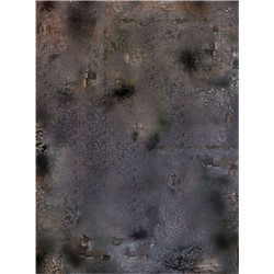 GAME MAT - RUINED CITY 22"X30"/112/152CM - SINGLE SIDED RUBBER MAT