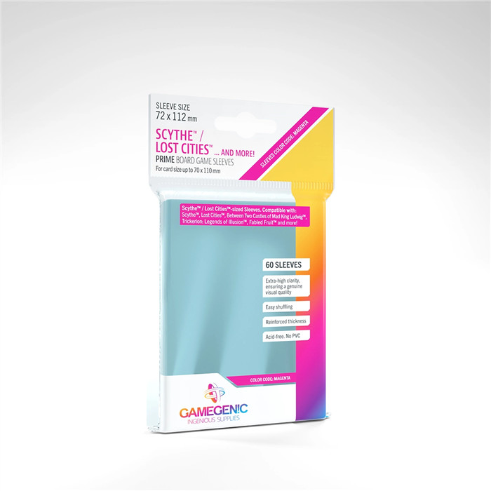 GAMEGENIC - PRIME BOARD GAME SLEEVES - 72X112 GAMEGENIC - PRIME BOARD GAME SLEEVES - 72X112