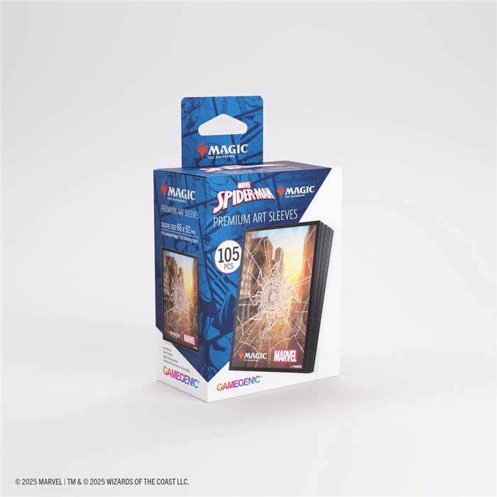 GAMEGENIC - SPIDER-MAN PREMIUM ART SLEEVES - SPIDERMAN PLAINS GAMEGENIC - SPIDER-MAN PREMIUM ART SLEEVES - SPIDERMAN PLAINS