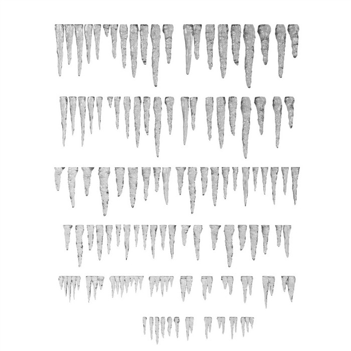 GSW - SET IMPRIMÉ EN 3D - STALACTITES ET GLAÇONS EN RÉSINE GSW - SET IMPRIMÉ EN 3D - STALACTITES ET GLAÇONS EN RÉSINE