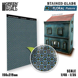 GSW - VITRAUX MINIATURES - MOTIF FLORAL