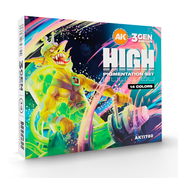 HIGH PIGMENTATION SET 14 COLORS 3GEN ACRYLIC HIGH PIGMENTATION SET 14 COLORS 3GEN ACRYLIC