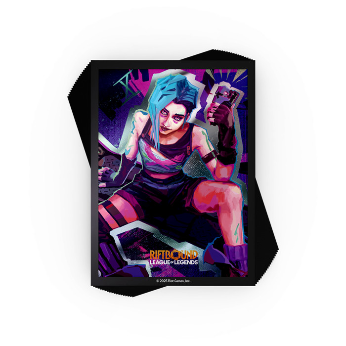 LOL - RIFTBOUND - SET 1: ORIGINS ART SLEEVES JINX LOL - RIFTBOUND - SET 1: ORIGINS ART SLEEVES JINX