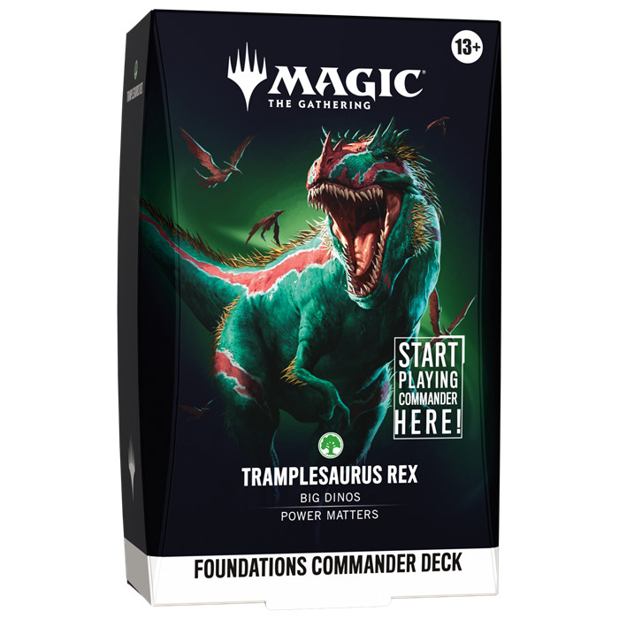 MTG - FOUNDATIONS COMMANDER DECK TRAMPLESAURUS REX MTG - FOUNDATIONS COMMANDER DECK TRAMPLESAURUS REX