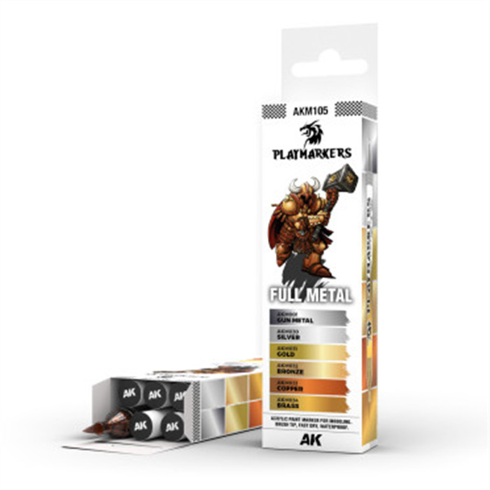 PLAYMARKERS SET - FULL METAL (6 REF.) PLAYMARKERS SET - FULL METAL (6 REF.)