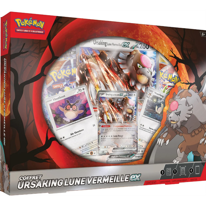 POKÉMON - COFFRET 4 BOOSTERS - URSAKING EX POKÉMON - COFFRET 4 BOOSTERS - URSAKING EX