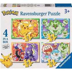 PUZZLE : COFFRET 4 PUZZLES POKÉMON