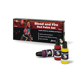 SCALECOLOR : BLOOD AND FIRE RED PAINT SET