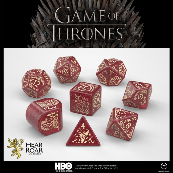 SET DE DÉS GAME OF THRONES - LANNISTER SET DE DÉS GAME OF THRONES - LANNISTER
