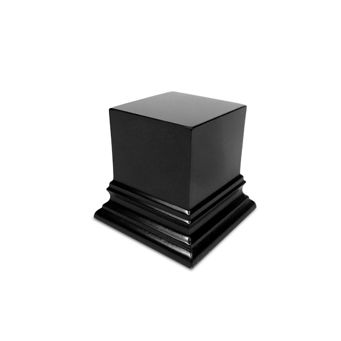 SOCLE EN BOIS DE PRÉSENTATION CARRÉ 5X5 CM - NOIR SOCLE EN BOIS DE PRÉSENTATION CARRÉ 5X5 CM - NOIR