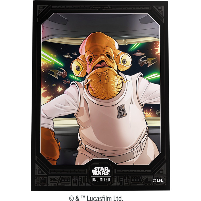 STAR WARS UNLIMITED - ART SLEEVES - ADMIRAL ACKBAR STAR WARS UNLIMITED - ART SLEEVES - ADMIRAL ACKBAR