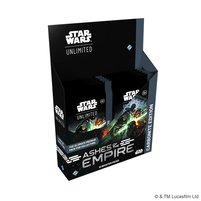 STAR WARS UNLIMITED - ASHES OF THE EMPIRE CARBONITE DISPLAY STAR WARS UNLIMITED - ASHES OF THE EMPIRE CARBONITE DISPLAY