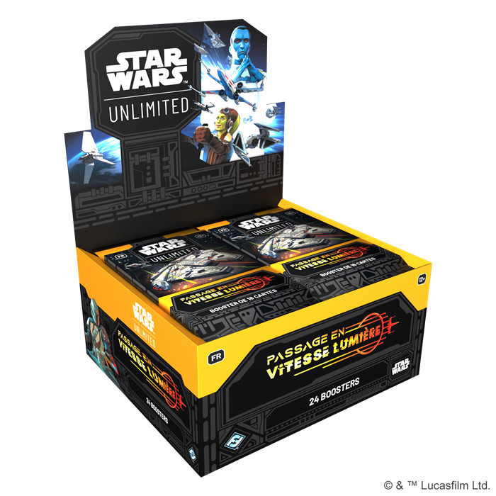 STAR WARS UNLIMITED - CASE DE 6 DISPLAYS PASSAGE EN VITESSE LUMIÈRE STAR WARS UNLIMITED - CASE DE 6 DISPLAYS PASSAGE EN VITESSE LUMIÈRE