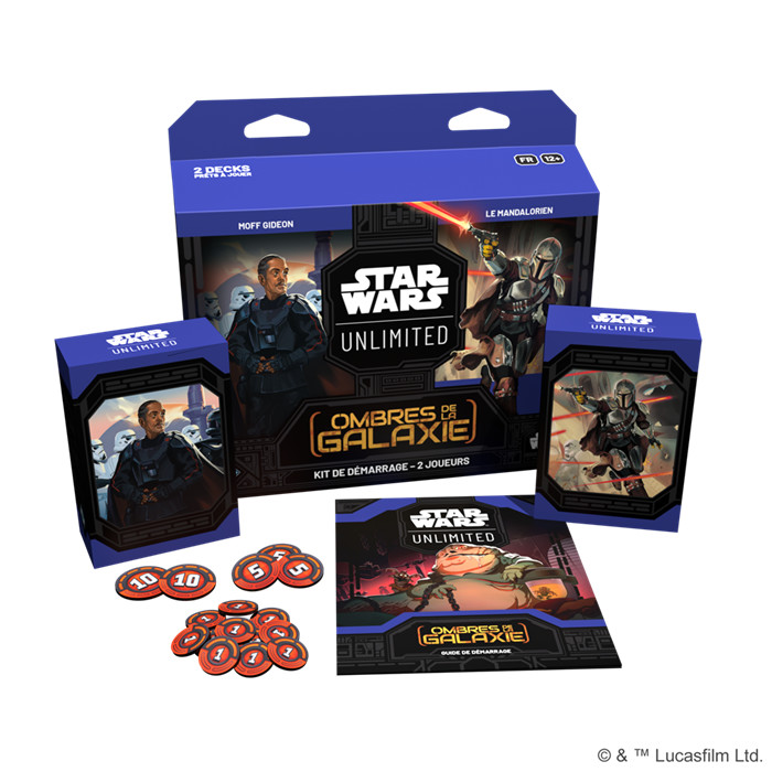 STAR WARS UNLIMITED - OMBRES DE LA GALAXIE - KIT DÉMARRAGE 2 JOUEURS STAR WARS UNLIMITED - OMBRES DE LA GALAXIE - KIT DÉMARRAGE 2 JOUEURS