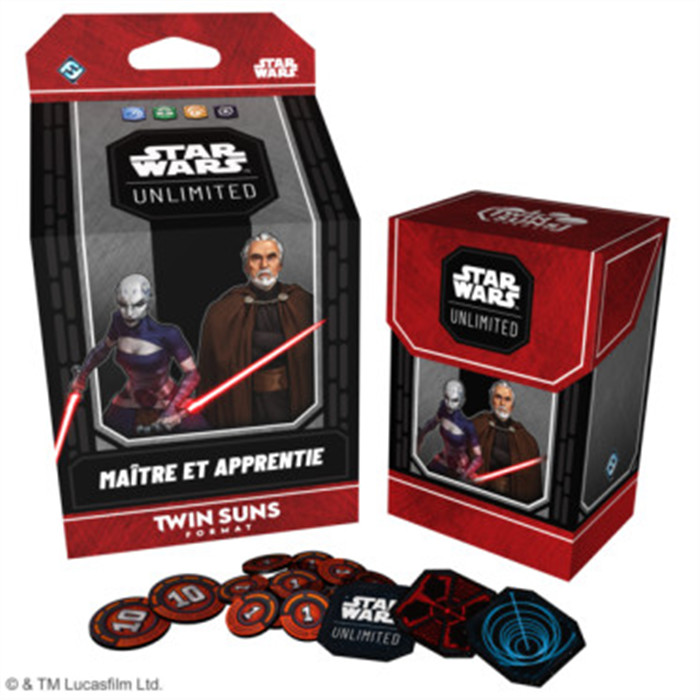 STAR WARS UNLIMITED - TWIN SUNS - MAÎTRE ET APPRENTIE STAR WARS UNLIMITED - TWIN SUNS - MAÎTRE ET APPRENTIE