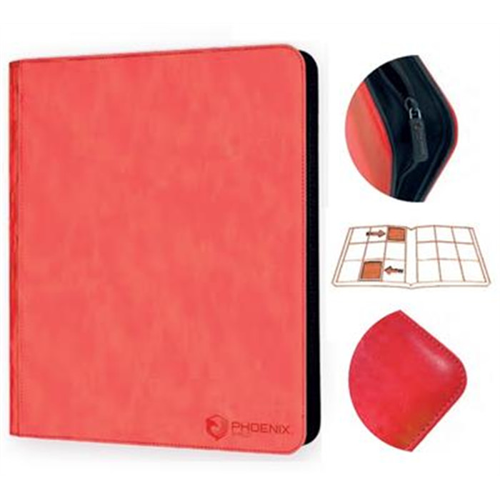 TOPLOADER - LUXE - ZIP 9-POCKETS RED (360 CARDS) TOPLOADER - LUXE - ZIP 9-POCKETS RED (360 CARDS)