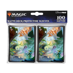UP - BLOOMBURROW 100CT DECK PROTECTOR SLEEVES BLUE FOR MAGIC: THE GATHERING