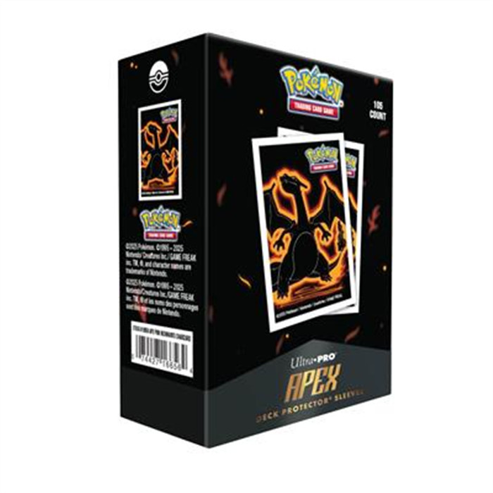 UP - NEON KANTO 105CT APEX DECK PROTECTOR SLEEVES CHARIZARD FOR POKÉMON UP - NEON KANTO 105CT APEX DECK PROTECTOR SLEEVES CHARIZARD FOR POKÉMON
