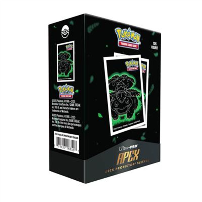 UP - NEON KANTO 105CT APEX DECK PROTECTOR SLEEVES VENUSAUR FOR POKÉMON UP - NEON KANTO 105CT APEX DECK PROTECTOR SLEEVES VENUSAUR FOR POKÉMON