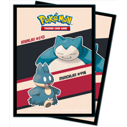 UP - SNORLAX & MUNCHLAX DECK PROTECTORS FOR POKÉMON (65 SLEEVES)