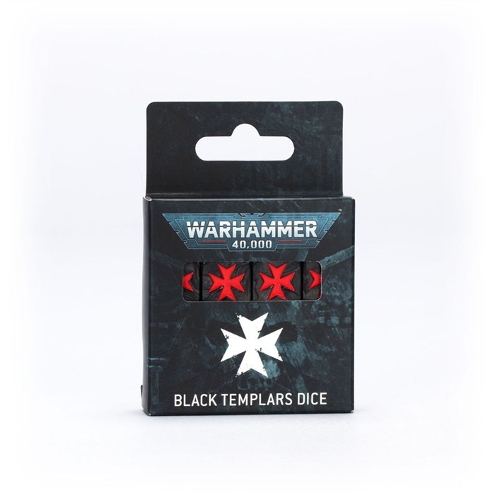 WARHAMMER 40000: BLACK TEMPLARS DICE WARHAMMER 40000: BLACK TEMPLARS DICE